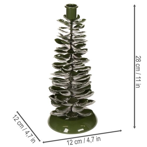 Kerzenständer Tannenbaum Grün