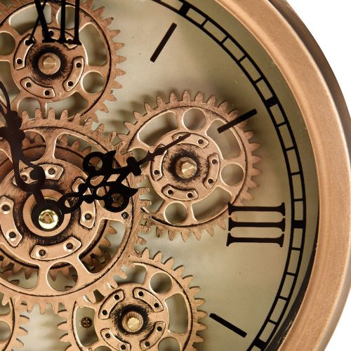 Artikel Steampunk Uhr mit römischen Zahlen Wecker 23x8x29,5cm