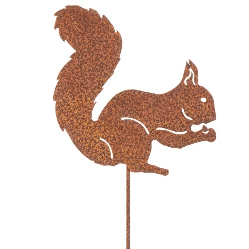 Gartenstecker Eichhörnchen Rost Dekostecker für Beet und Blumentopf 52cm 2St | Floristik24.de