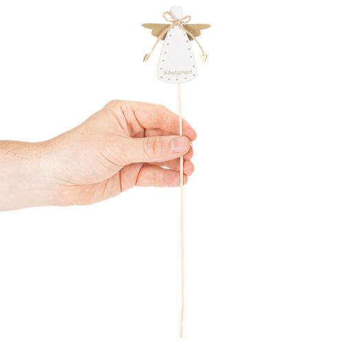 Dekostecker Engel aus Holz Schutzengel Figur am Stab 31cm 12St | Floristik24.de