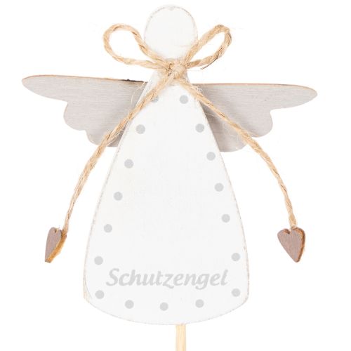 Dekostecker Engel aus Holz Schutzengel Figur am Stab 31cm 12St | Floristik24.de