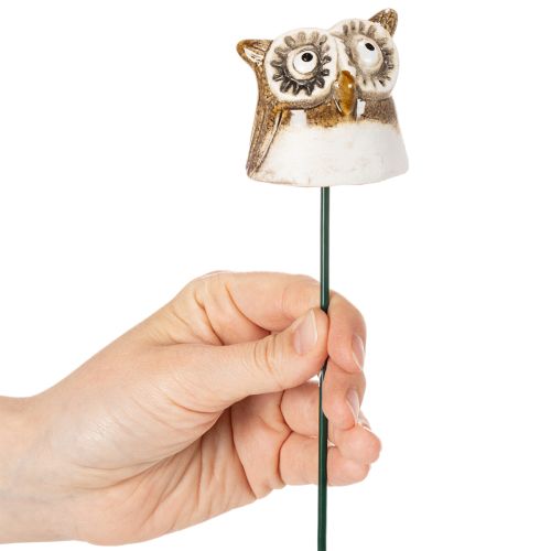 Keramik Eulenstecker Dekofigur für Pflanzen 26cm 2St | Floristik24.de