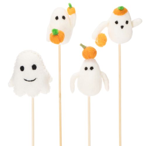 Geister Figuren auf Holzstab Halloween Dekoration 54cm 8St
