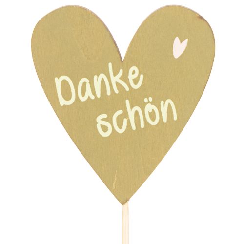 Dekostecker Herz Danke schön für Blumengeschenke 31cm 12St | Floristik24.de