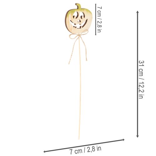 Dekostecker Kürbis mit Gesicht Halloween Deko 31cm 12St | Floristik24.de