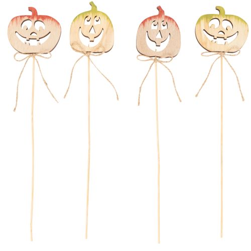 Dekostecker Kürbis mit Gesicht Halloween Deko 31cm 12St | Floristik24.de