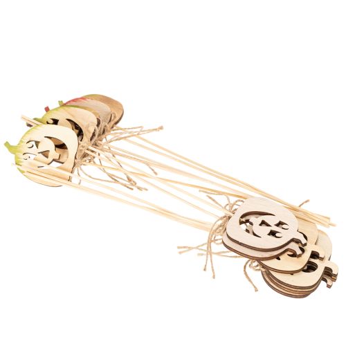 Dekostecker Kürbis mit Gesicht Halloween Deko 31cm 12St | Floristik24.de