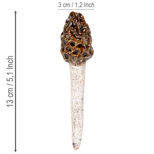 Künstlicher Morchel Pilz Deko Stecker für Pflanztöpfe und Tisch 13cm 2St | Floristik24.de