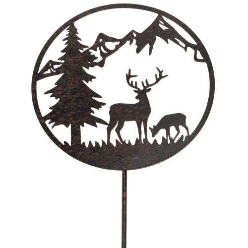 Dekostecker Waldtiere Hirsch und Kiefer 100cm