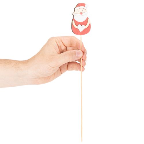 Deko Stecker Weihnachtsmann für Gestecke und Topfpflanzen 31cm 12 Stück | Floristik24.de