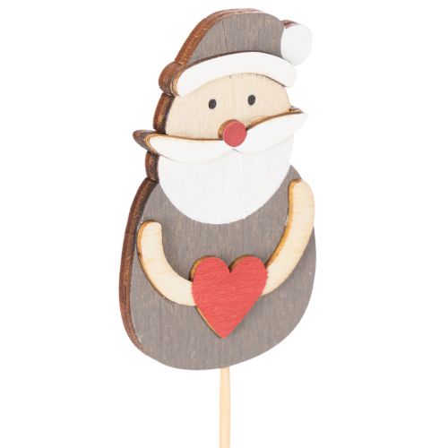 Deko Stecker Weihnachtsmann für Gestecke und Topfpflanzen 31cm 12 Stück | Floristik24.de