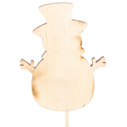Holzstecker Schneemann für Blumendeko Weihnachten 31cm 12St | Floristik24.de