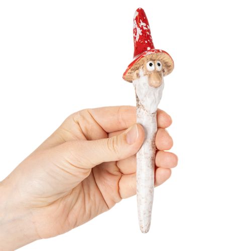 Artikel Zwerg zum Stecken Figur mit langem Bart und Pilzhut Deko 17cm 2St