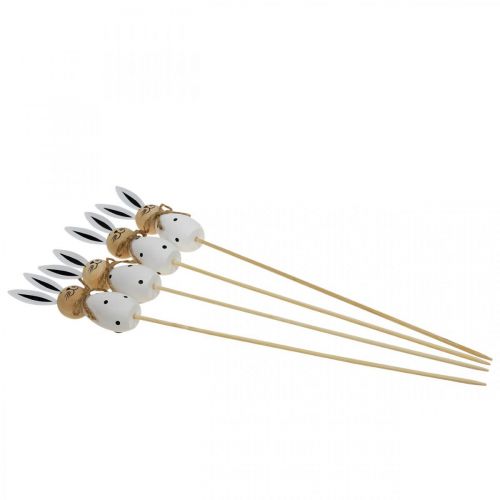 Artikel Blumenstecker Hase Holz Osterhasen Schwarz/Weiß H34cm 4 St