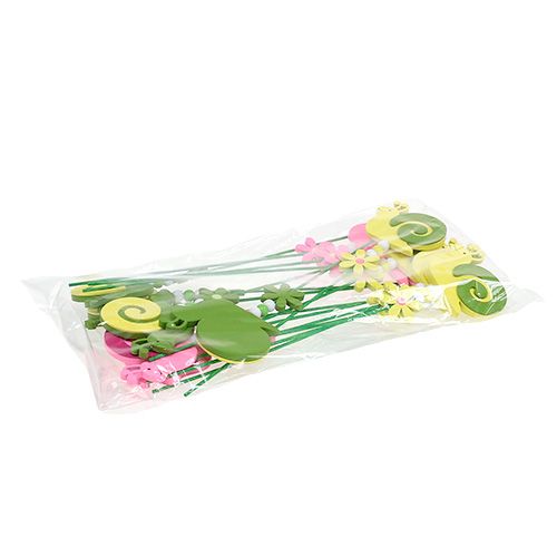 Floristik24 Stecker Schnecke bunt sort. 7,5cm 16 St