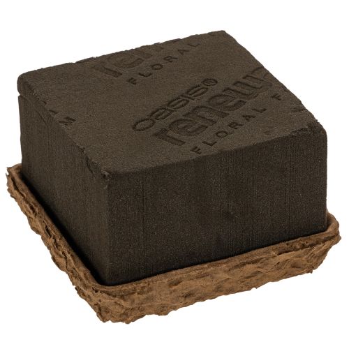 Steckschaum 1/2 Ziegel OASIS® Renewal® Floral Foam Biolit® 12cm 2St