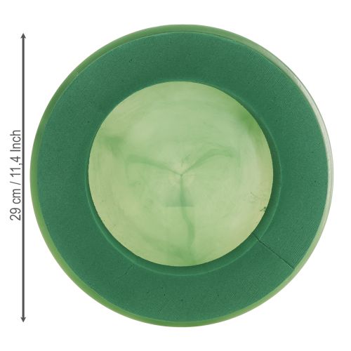 Artikel Steckschaum Kranz mit Schale Nasssteckschaum Ø29cm 2 St