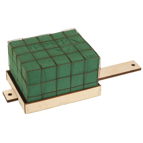 Steckschaum Ziegel Unterlage Holz Florette Eco 12×10cm