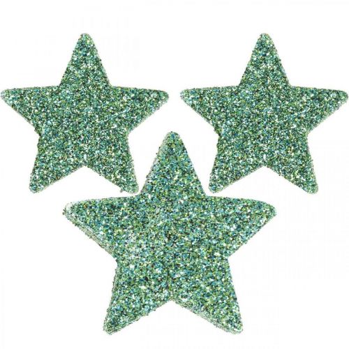 Streudeko Weihnachten Sterne Streusterne Grün Ø4/5cm 40St