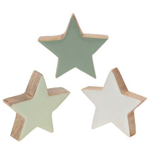 Holzstern Deko Set für Tisch und Fensterbank 5cm 9St kaufen | Floristik24.de