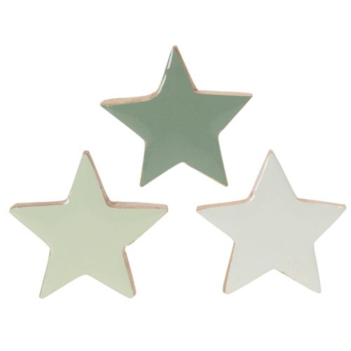Holzstern Deko Set für Tisch und Fensterbank 5cm 9St | Floristik24.de