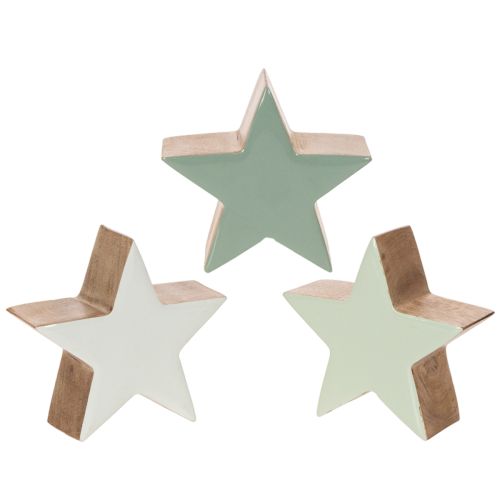 Deko Stern Figur Dekoration zum Stellen 10cm 3St