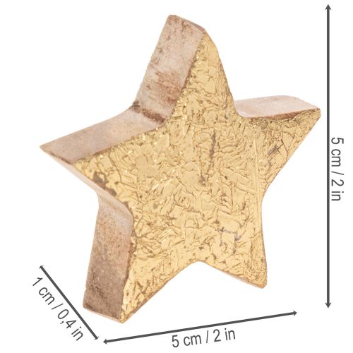 Deko Stern glänzend zur Tischdekoration 5cm 9St | Floristik24.de