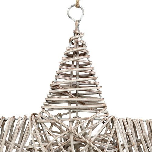 Floristik24 Stern zum Hängen Hellbraun 35cm 1 St