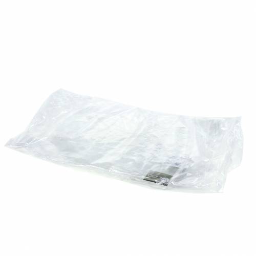 Floristik24 Deko-Eisstern zum Hängen Transparent, Glitzer 24,5cm 6St
