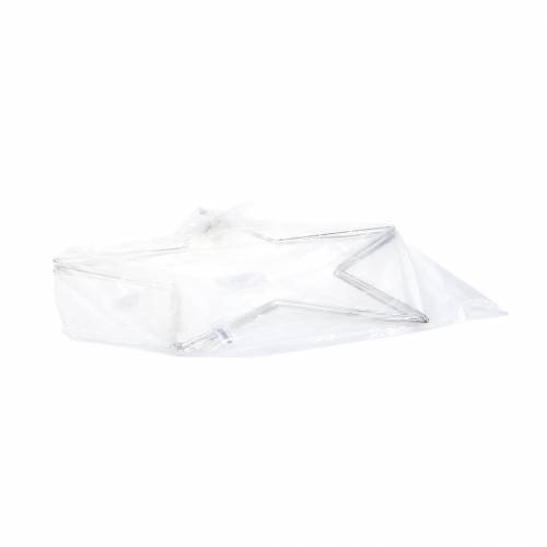 Floristik24 Deko Stern Silbern Metall Ø50cm 4St