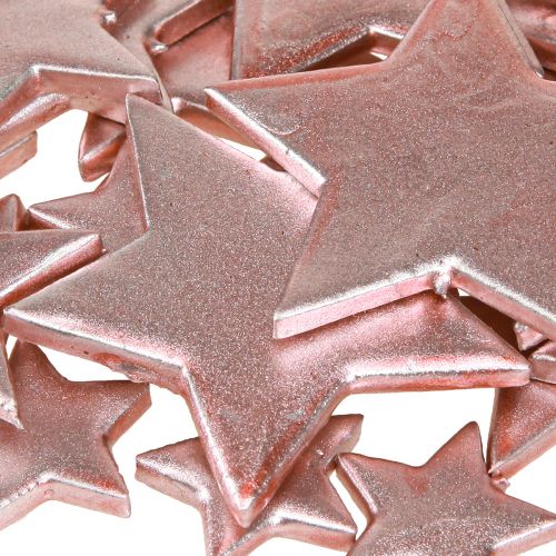 Floristik24 Sterne Deko Weihnacht Rosa Ø3/5/7cm – 2. Wahl – 44 St