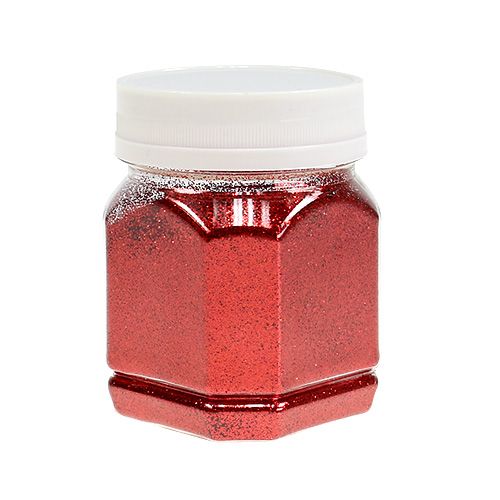 Floristik24 Streu Glitzer Rot 115g