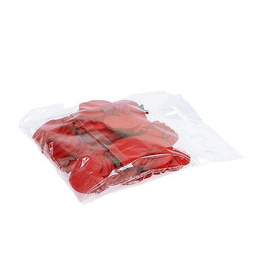 Floristik24 Streudeko Holzapfel Rot 3cm 72 St