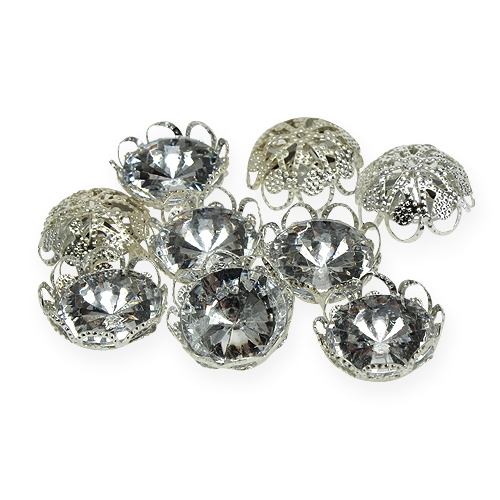 Floristik24 Hochzeit Streudeko Diamanten Ø15mm 48 St