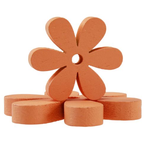 Artikel Streudeko Holz Blumen Blüten Orange Sommer Ø2–6cm 20 St