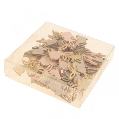 Artikel Streudeko Holz, Streuteile Ostern, Osterhase Gelbtöne 4cm 72 St