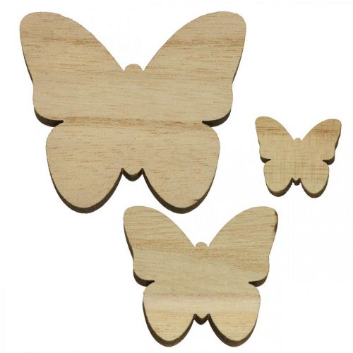 Streudeko Schmetterlinge Holz Deko Schmetterlinge 2,5–6,5cm 29St