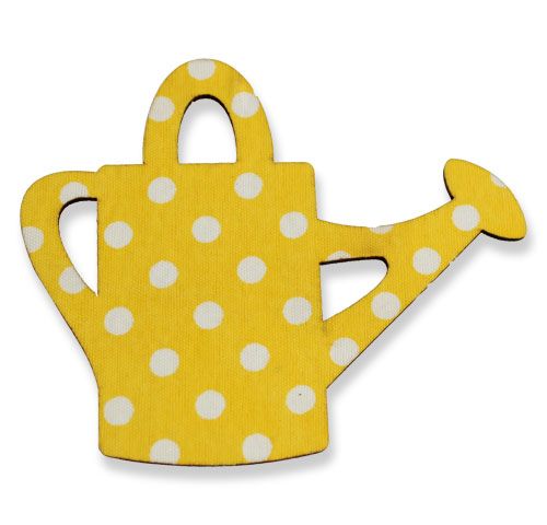 Floristik24 Gießkanne/Eimer aus Holz 8cm sortiert 12St