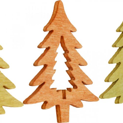 Artikel Streudeko Weihnachten Tannenbaum Orange 4cm 72St