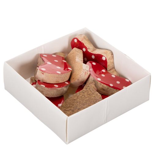 Socken gepunktet Tischdeko Weihnachten 6cm 8St | Floristik24.de