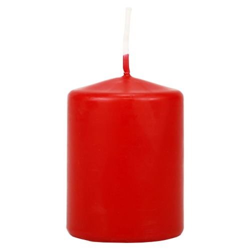 Stumpenkerzen Rote Adventskerzen Kerzen Rot 70/50mm 24St