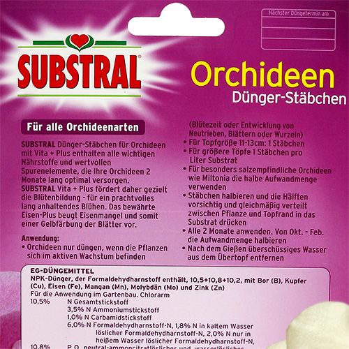 Artikel Substral Orchideen Dünger-Stäbchen 10St