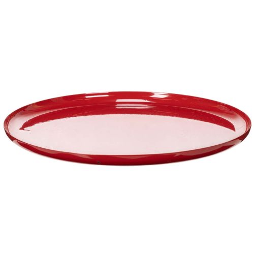 Deko-Tablett Rot minimalistisches Design 27cm