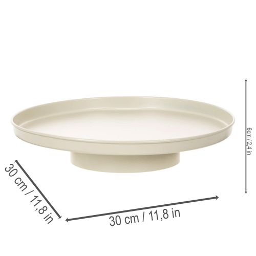 Dekotablett 30 cm Metall Untersetzer für Pflanzendeko | Floristik24.de