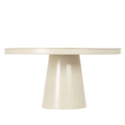 Dekoteller rund beige 40 cm hoher Fuß | Floristik24.de