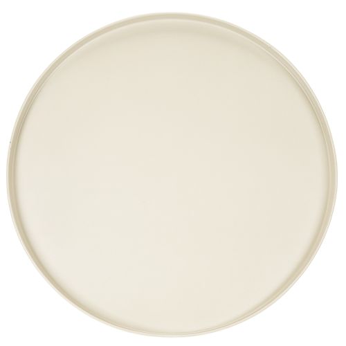 Dekoteller rund beige 40 cm hoher Fuß | Floristik24.de