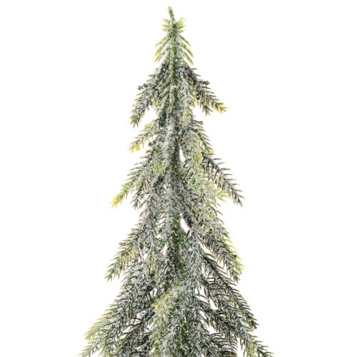 Kunstbaum Tanne geeist mit Holzsockel Winterliche Dekoration 60cm | Floristik24.de