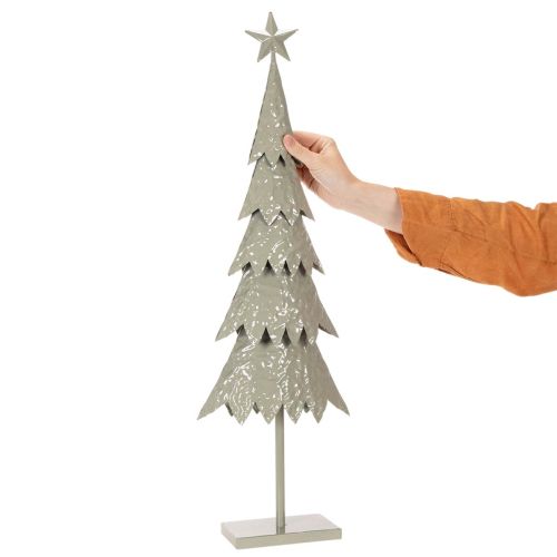 Deko-Tannenbaum auf Standfuß mit Stern festliche Tischdeko 74cm | Floristik24.de