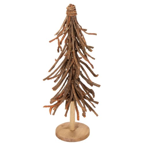 Tannenbaum aus Weidenzweigen auf Holzsockel 48cm kaufen | Floristik24.de