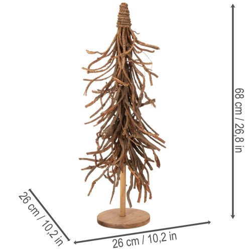 Deko Baum aus Weidenzweigen auf Holzfuß 68cm | Floristik24.de